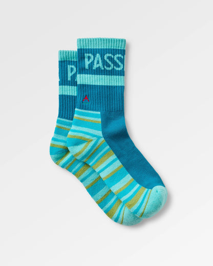 Tahoma Active Socks - Mediterranean - Flatlay