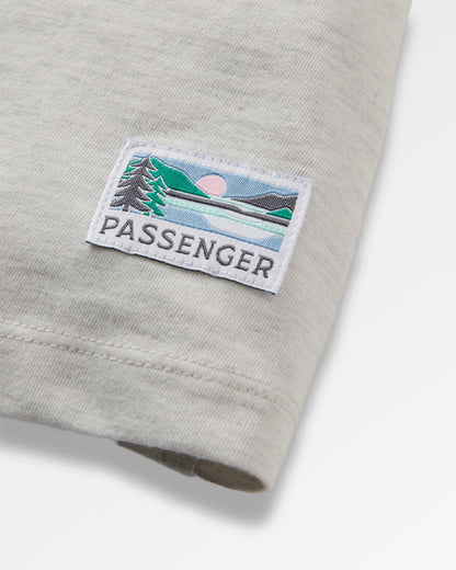 Legacy T-shirt - Light Grey Marl - Flatlay