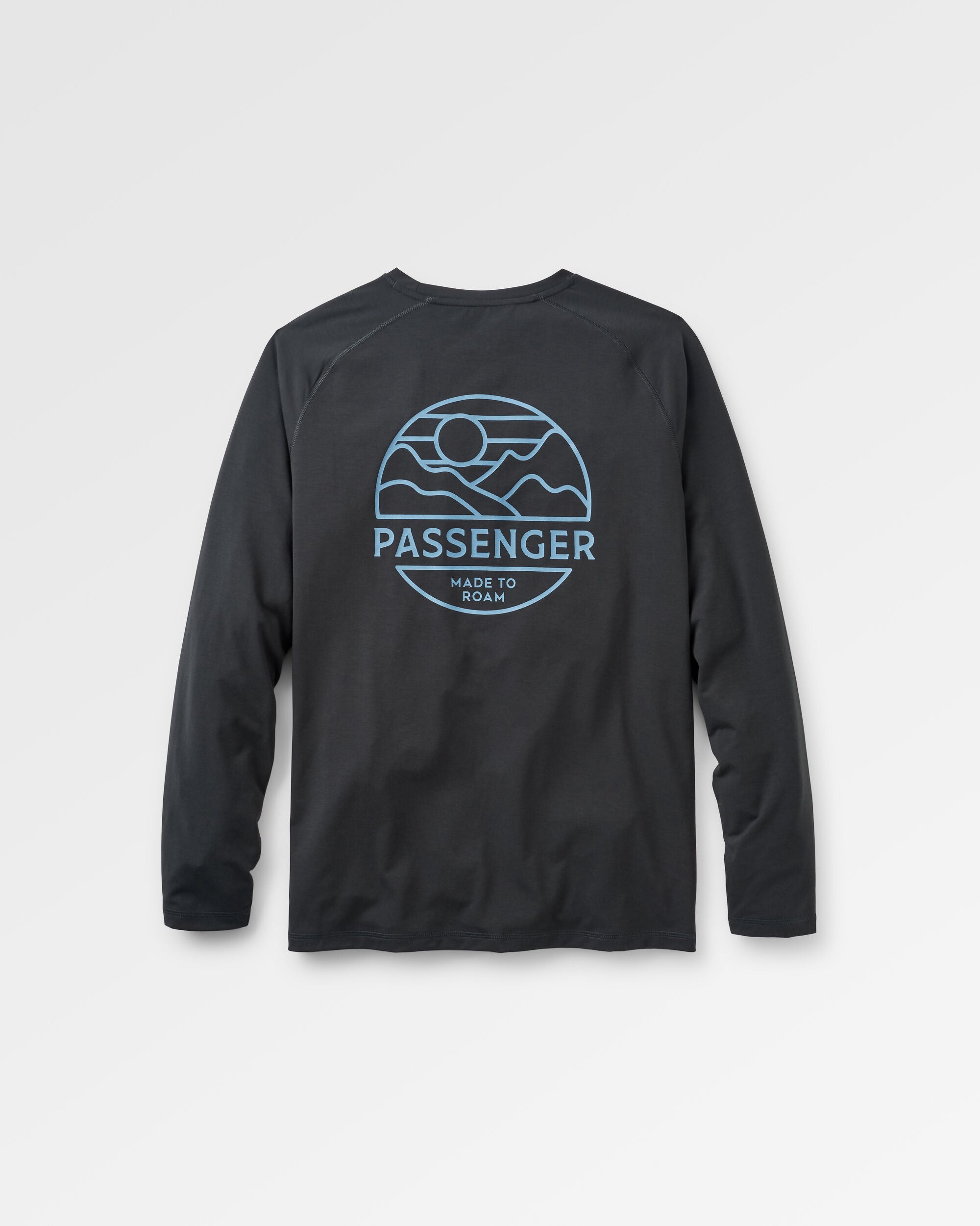 Sedona Recycled Active LS T-Shirt - Black - Flatlay