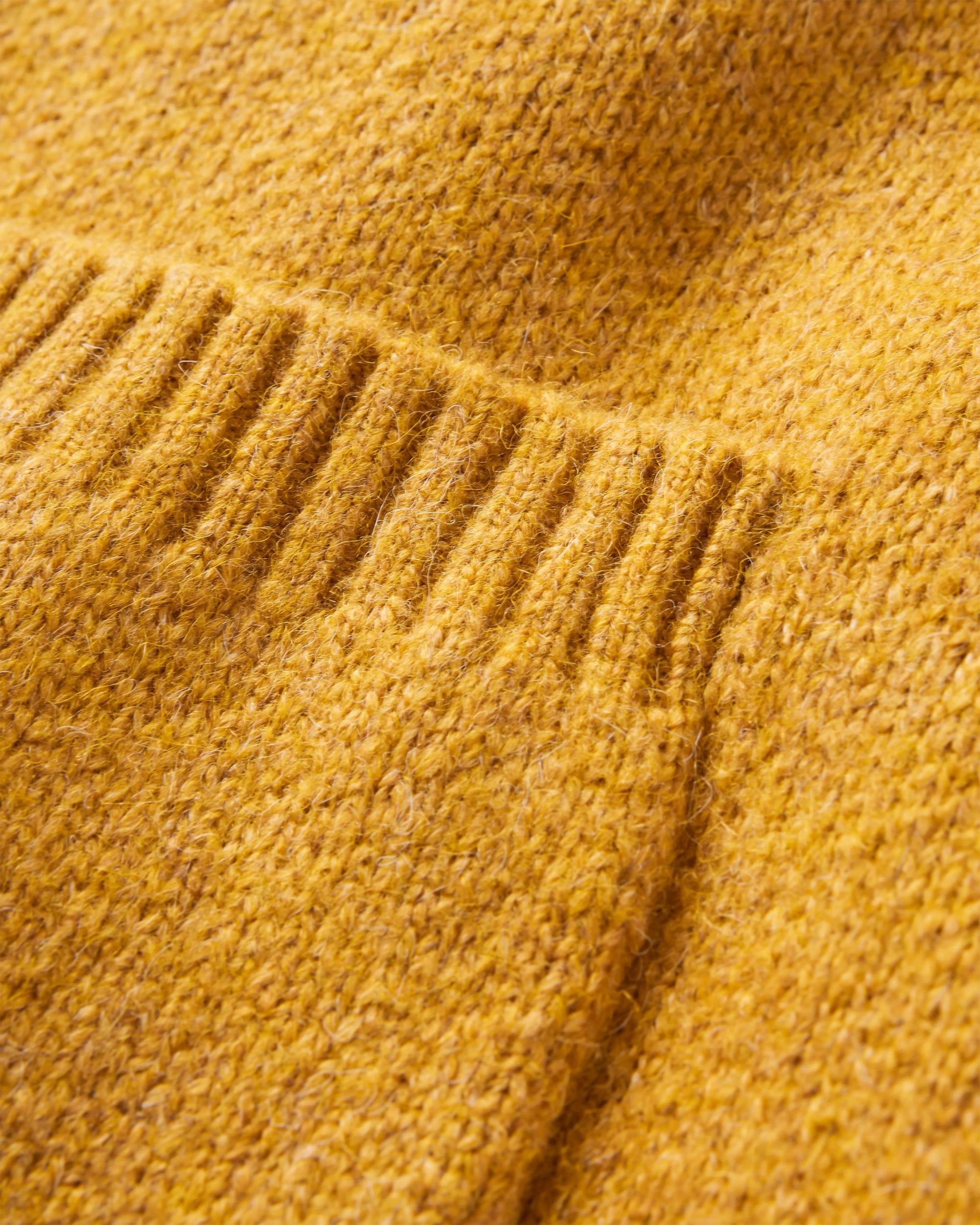 West Coast Recycled Knitted Cardigan - Sunset Yellow Marl - Flatlay