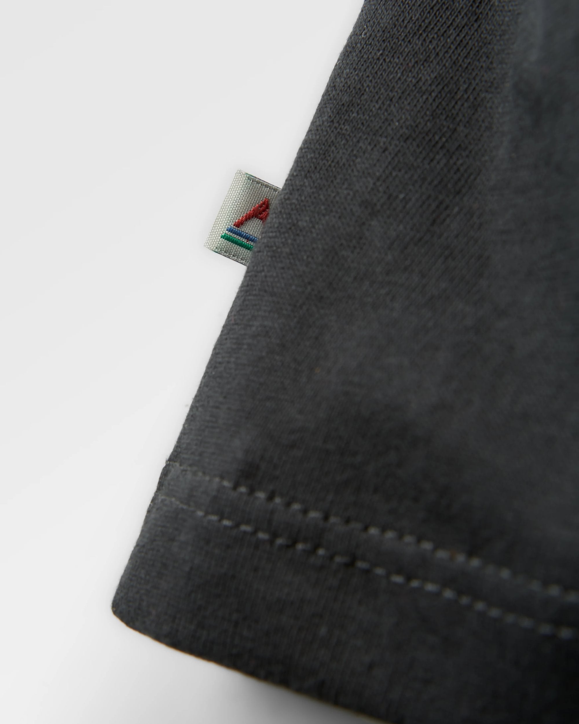 Penida Recycled Cotton LS T-Shirt - Black - Flatlay