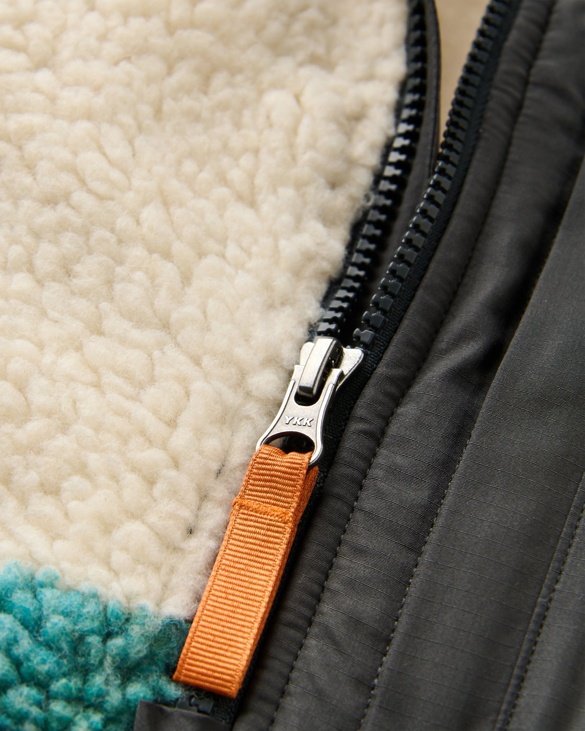 Offroad Recycled Sherpa 1/2 Zip Fleece 2.0 - Reflection Birch - Flatlay