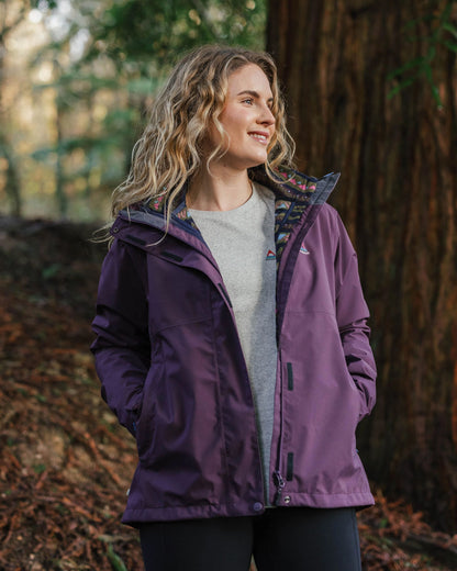 Breckenridge Recycled Waterproof 3 In 1 Jacket - Deep Plum