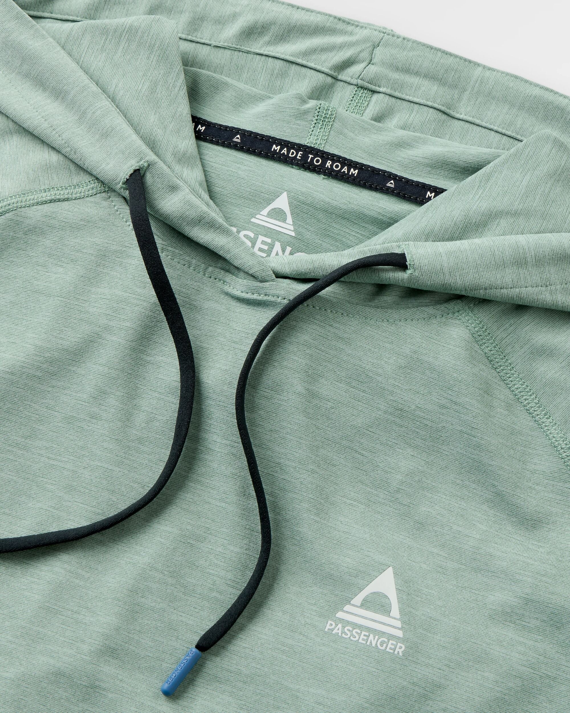Sunvale Lightweight UPF50 Hoodie - Pistachio Marl - Flatlay