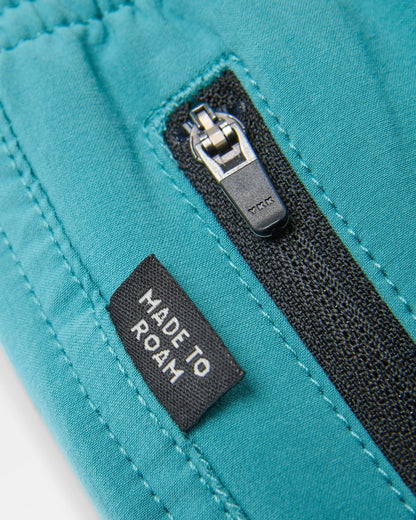 Traveller All Purpose Short - Ocean Teal - Flatlay