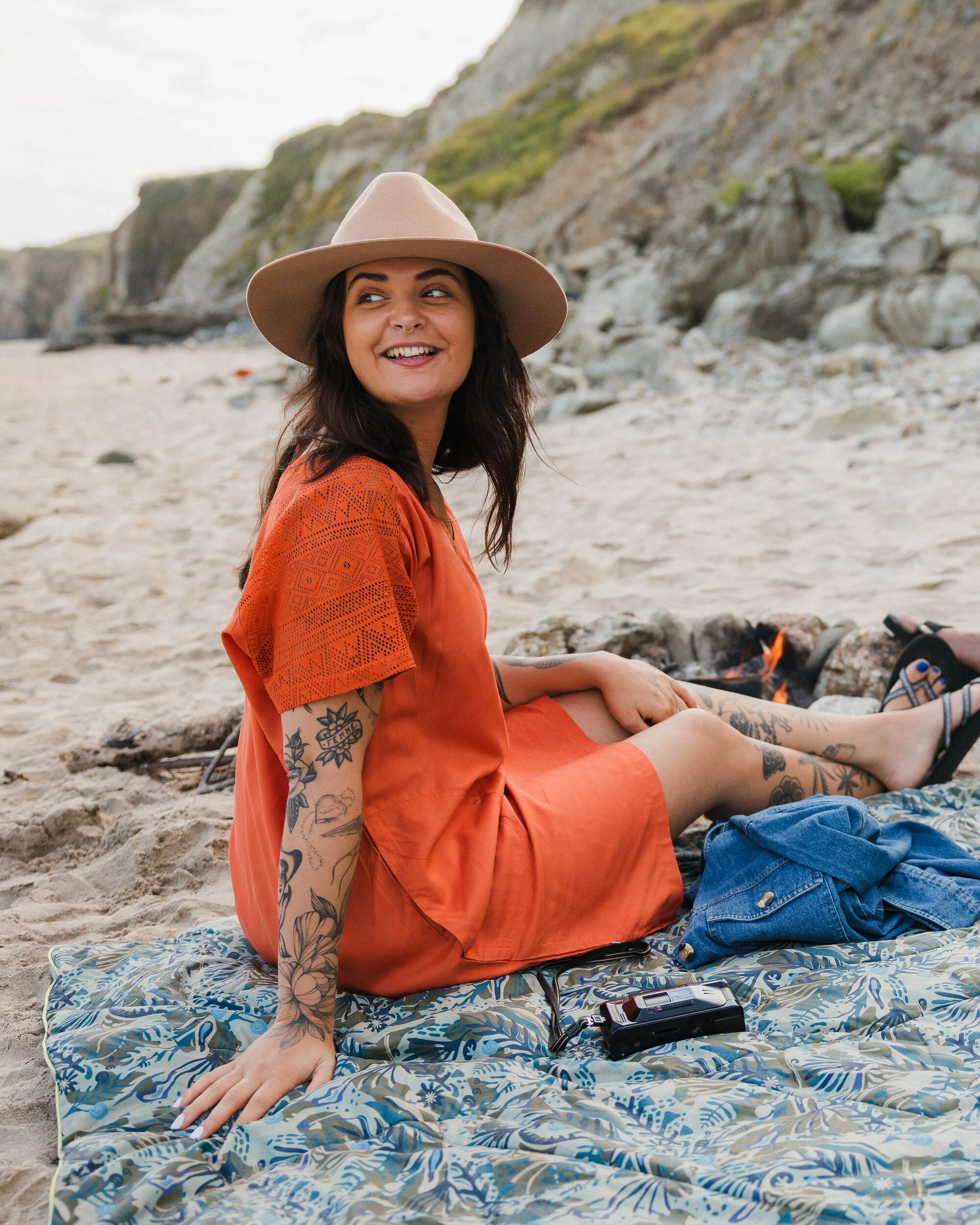 Outback Fedora - Tan - Lifestyle - Female