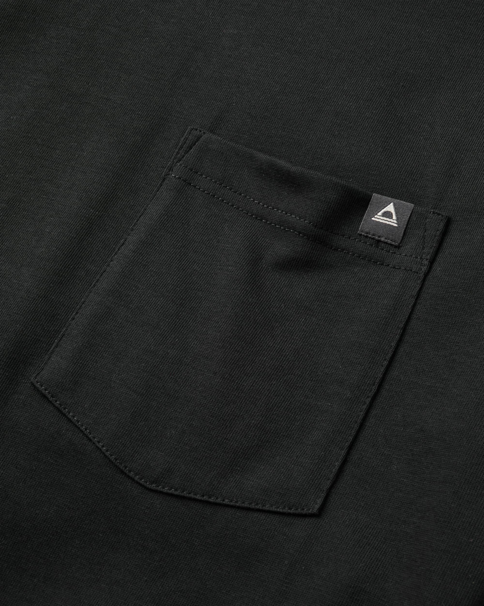 Heritage Relaxed Fit LS T-Shirt - Black - Flatlay