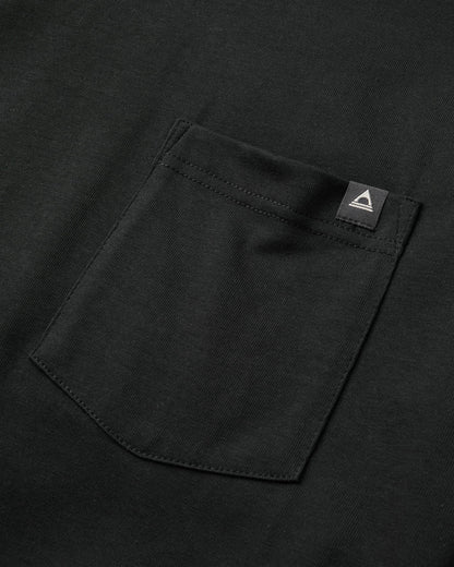 Heritage Relaxed Fit LS T-Shirt - Black - Flatlay