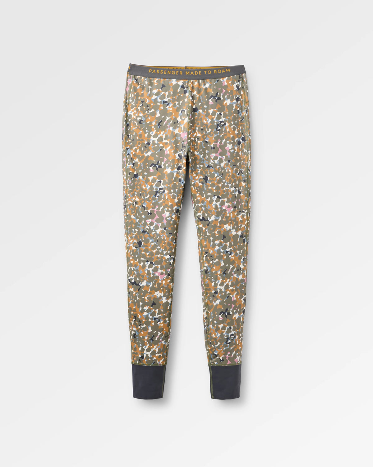 Amberfall Base Layer Leggings - Powder Camo Dusty Olive - Flatlay