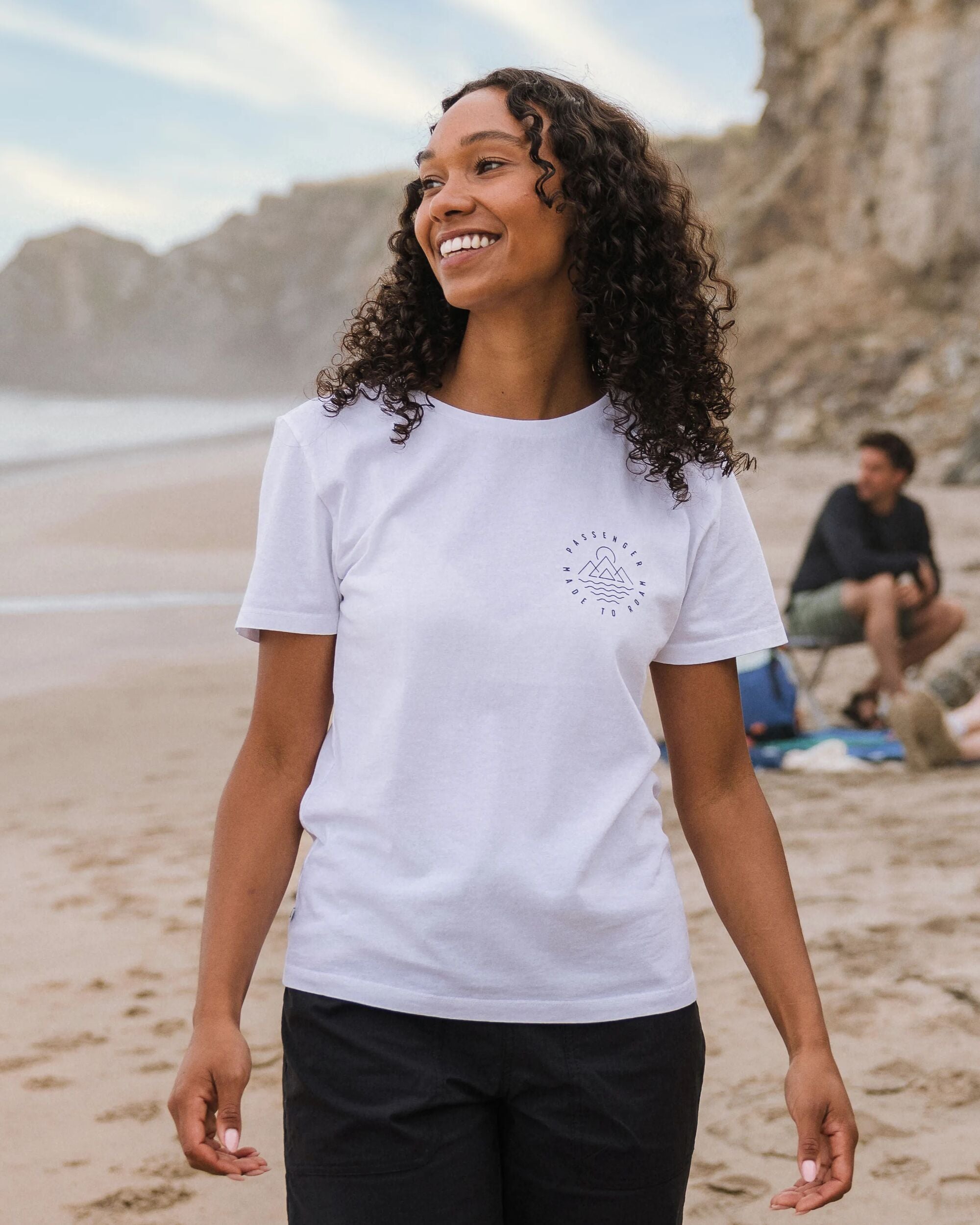 Remote Recycled Cotton T-Shirt - White - Lifestyle