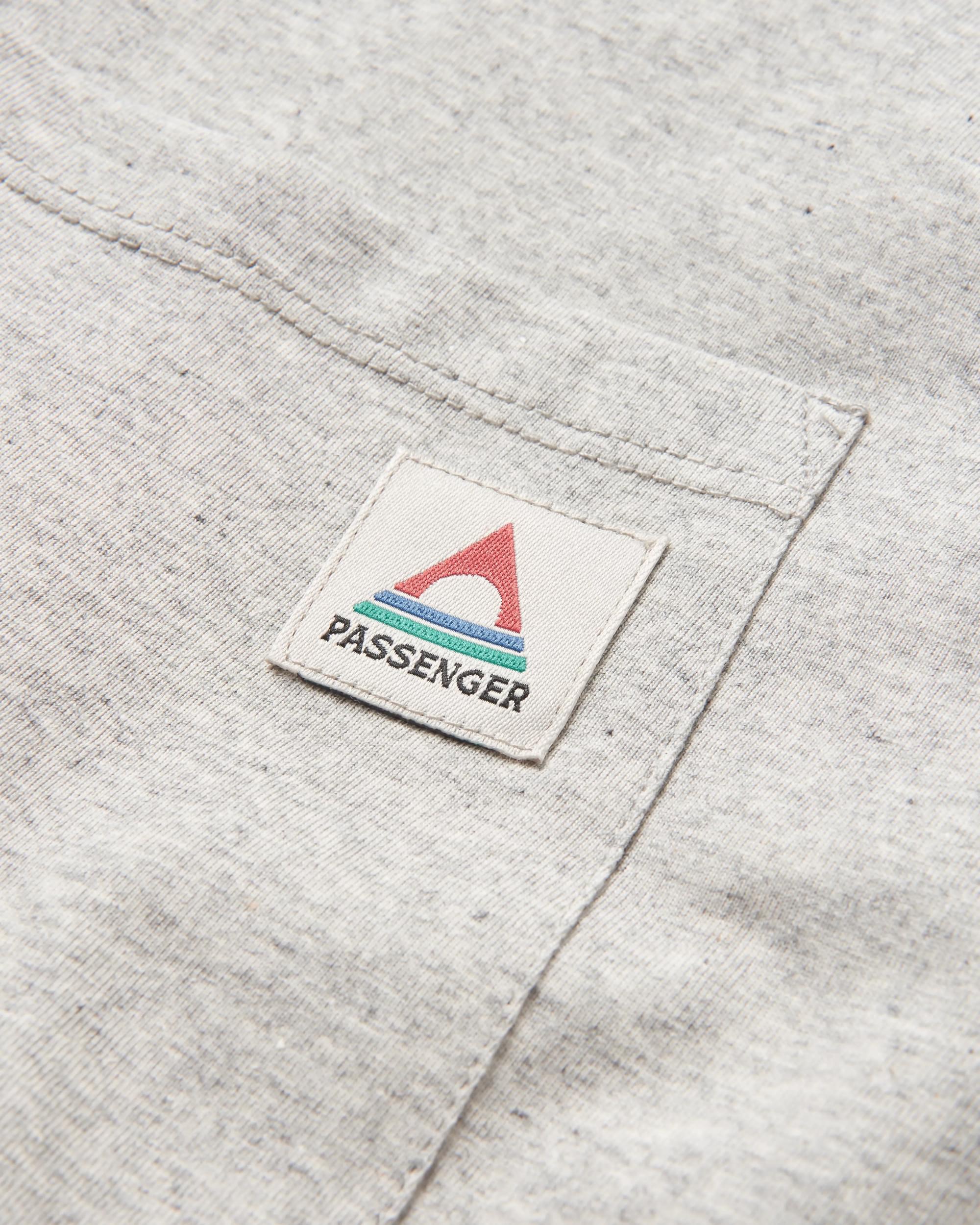 Heritage Recycled Relaxed Fit LS T-Shirt - Grey Marl - Flatlay