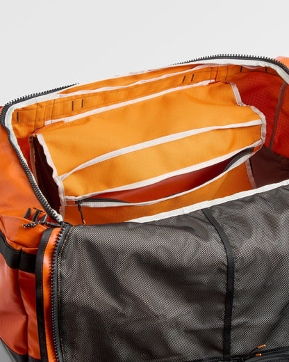 Roamer Recycled 80L Duffel Bag - Sunrise Orange - Flatlay