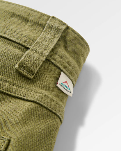 Vantage Cotton Canvas Short - Khaki - Flatlay
