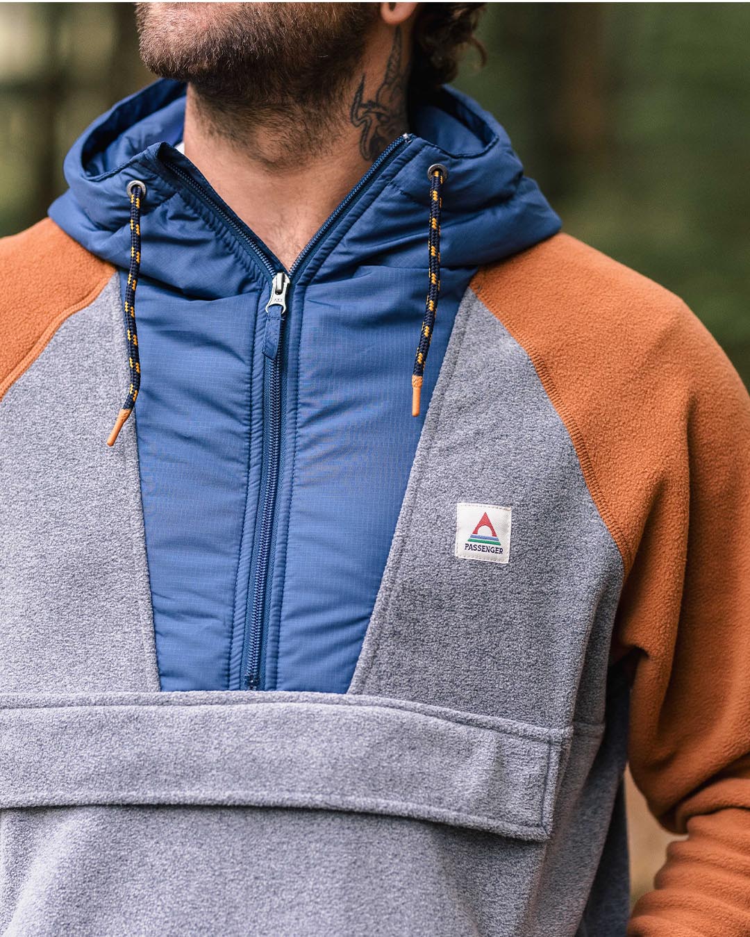 Hooded polar sales fleece jacket