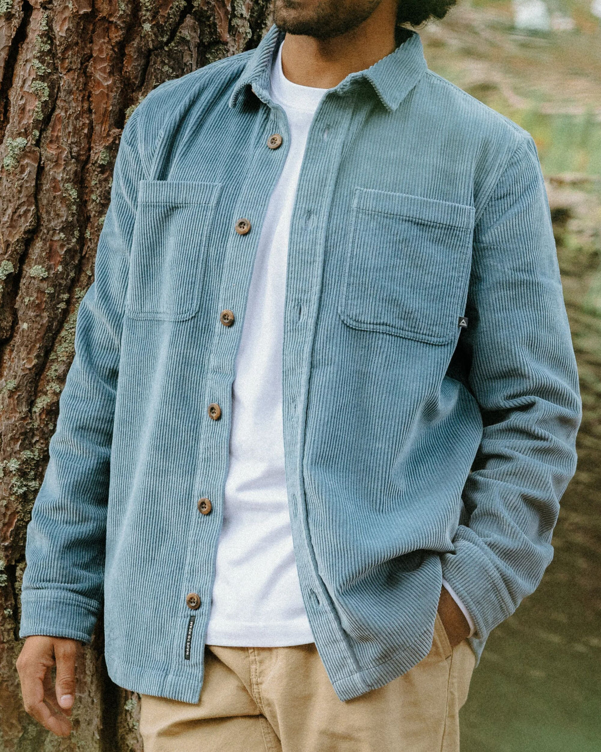 Backcountry Heavyweight Cord Overshirt - Stormy Blue  - Lifestyle
