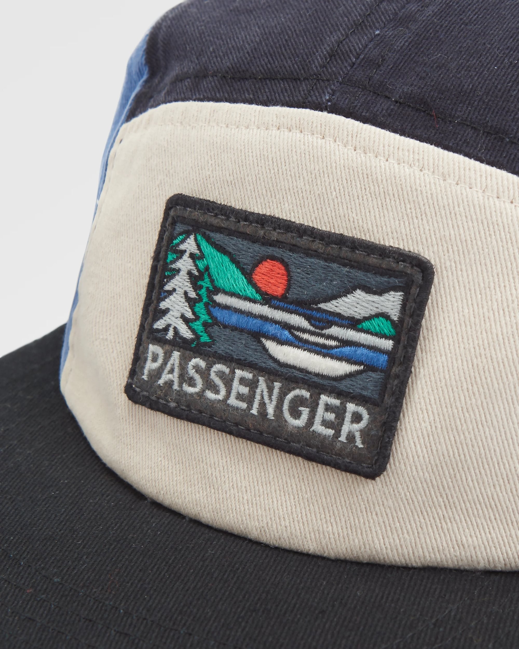 Roamer Recycled 5 Panel Cap - Charcoal Multi - Flatlay