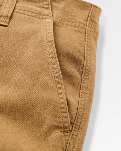 Lakeside Cargo Cotton Short - Caramel - Flatlay