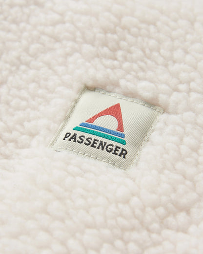 Create Recycled Deep-Pile Sherpa Fleece - Pistachio - Flatlay
