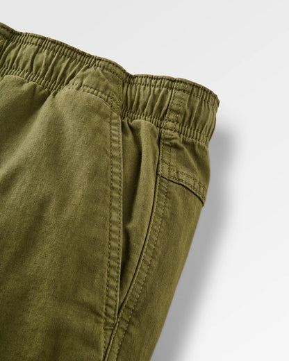 Drifter Twill Relaxed Fit Trouser - Khaki - Flatlay