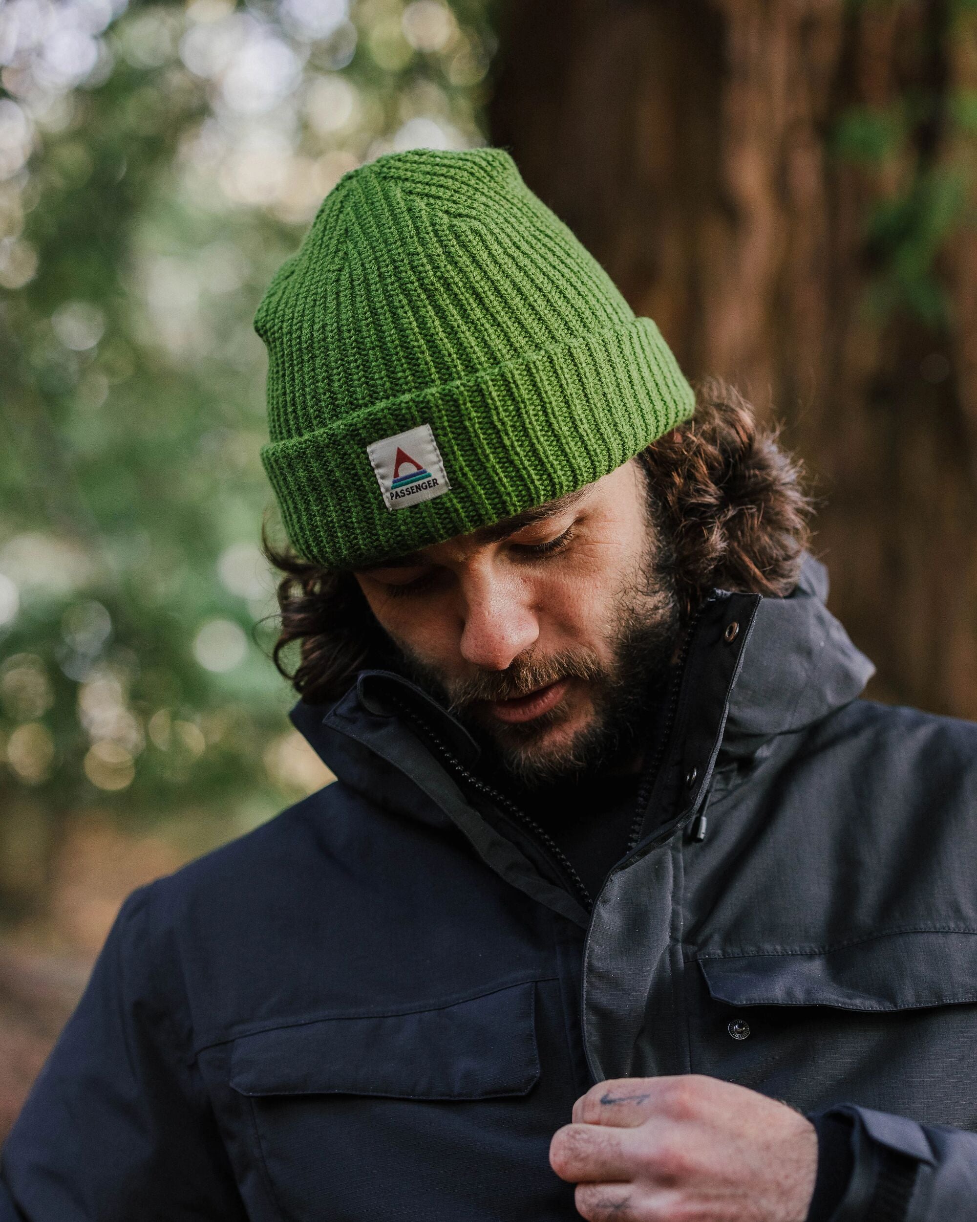 Beechwood Fleece Lined Recycled Beanie - Khaki - Lifestyle - Male