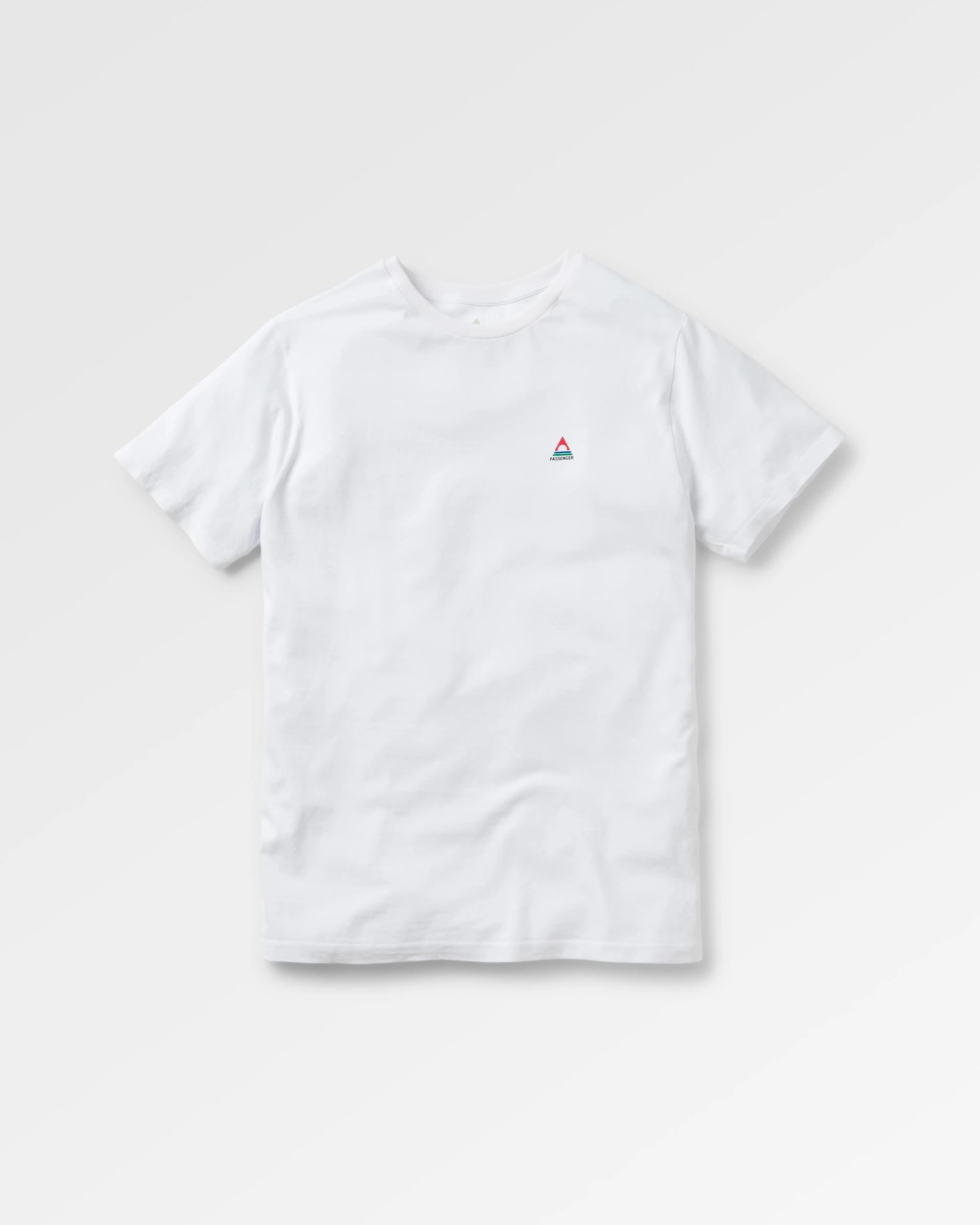 Classic Logo Recycled Cotton T-Shirt - White - Flatlay