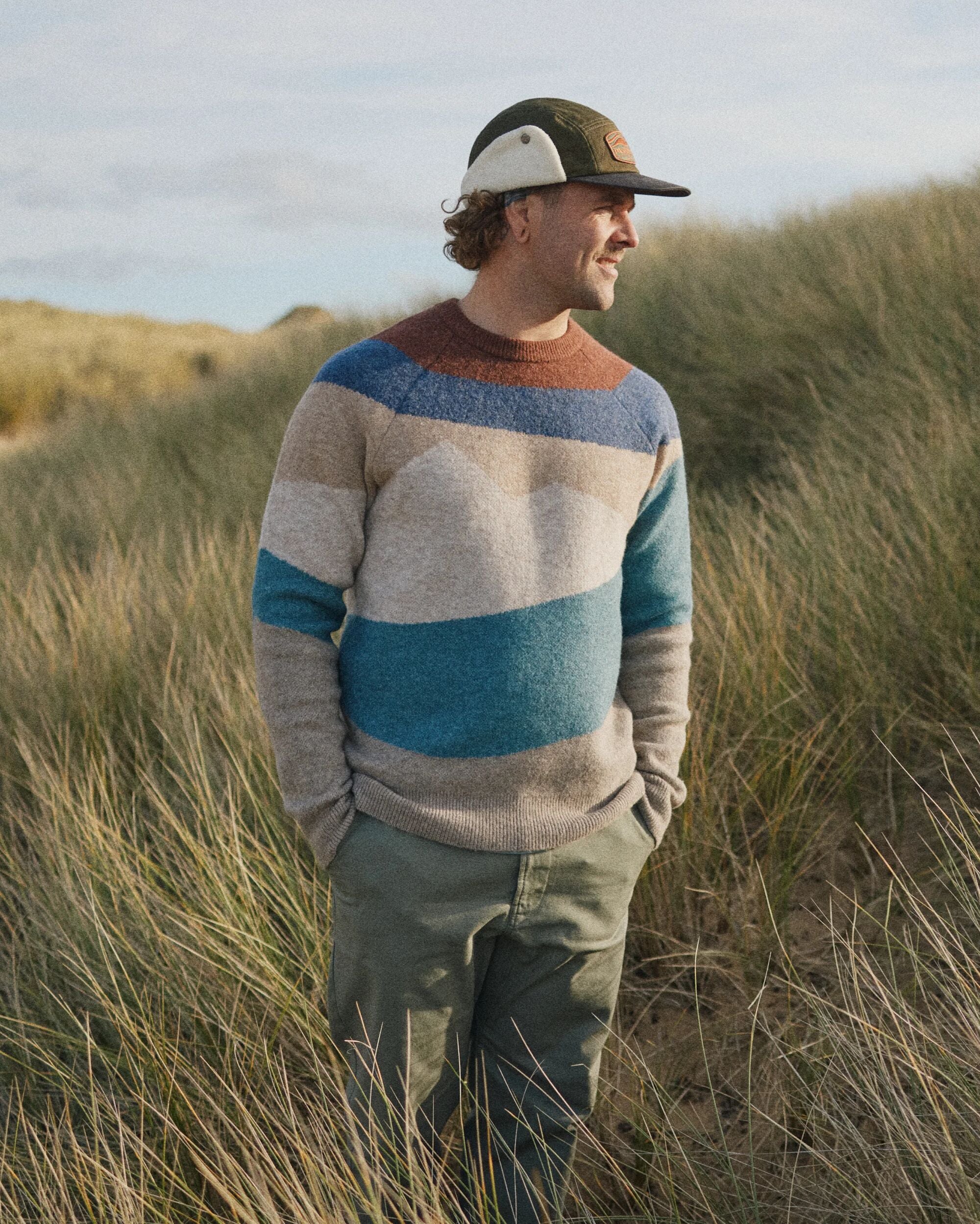 Panorama Knitted Jumper - Scenic Toffee - Lifestyle