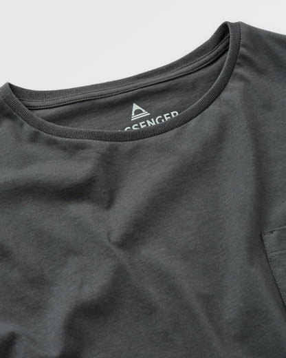 Stack Pocket T-Shirt - Faded Black - Flatlay