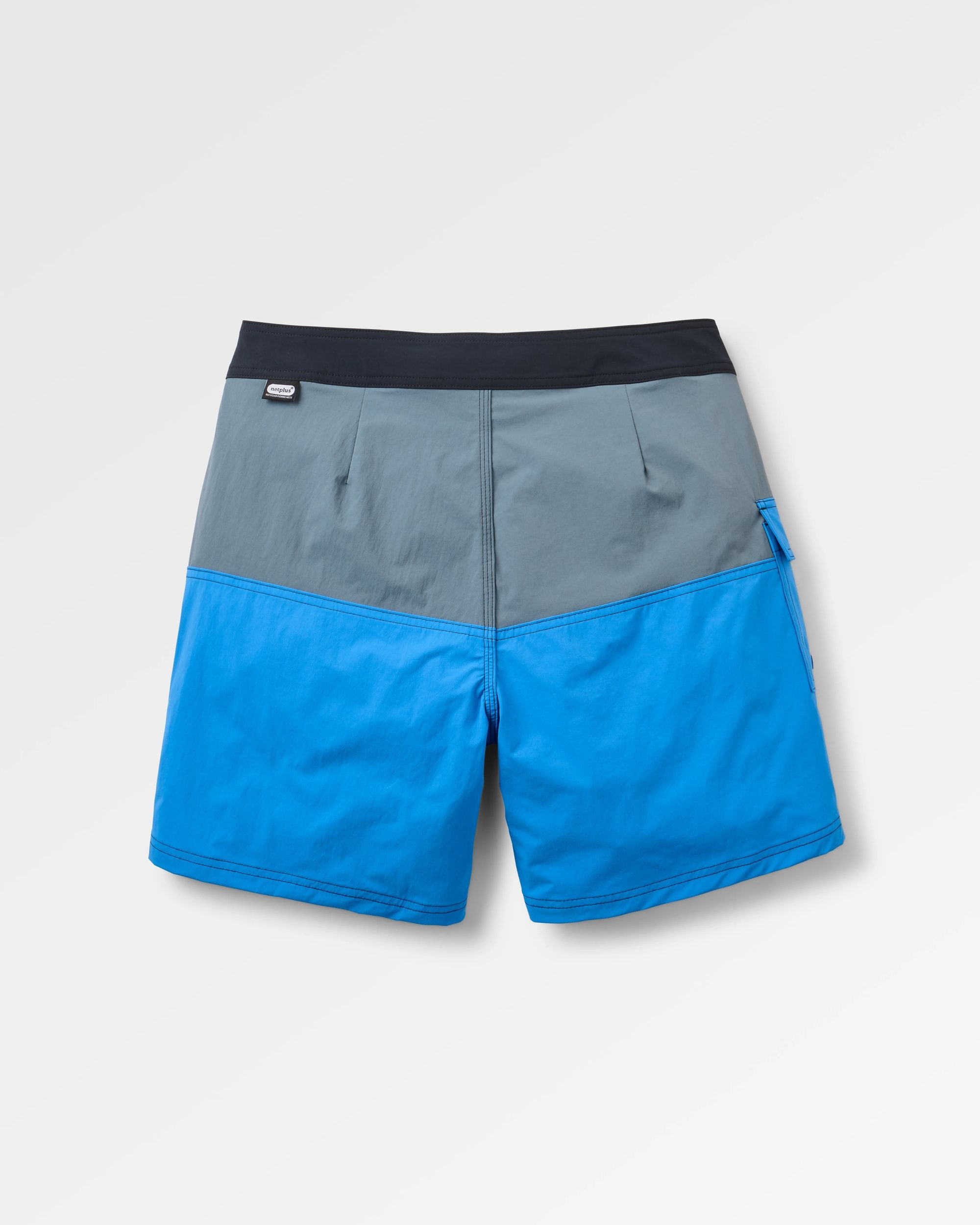 Cutback Boardshort - Storm Grey/Marine Blue - Flatlay