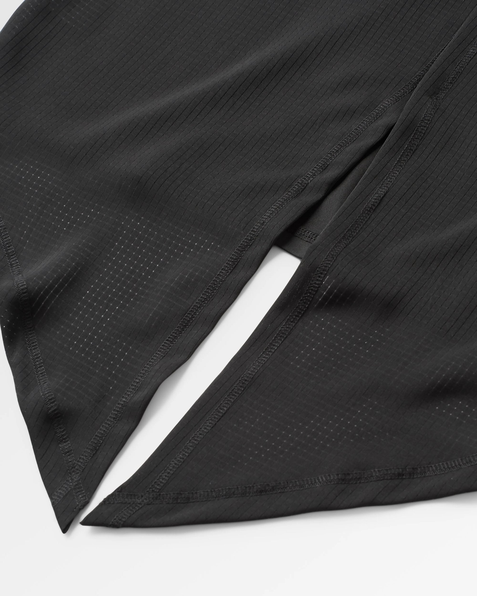 Chakra Tie Back Active Recycled T-Shirt - Black - Flatlay