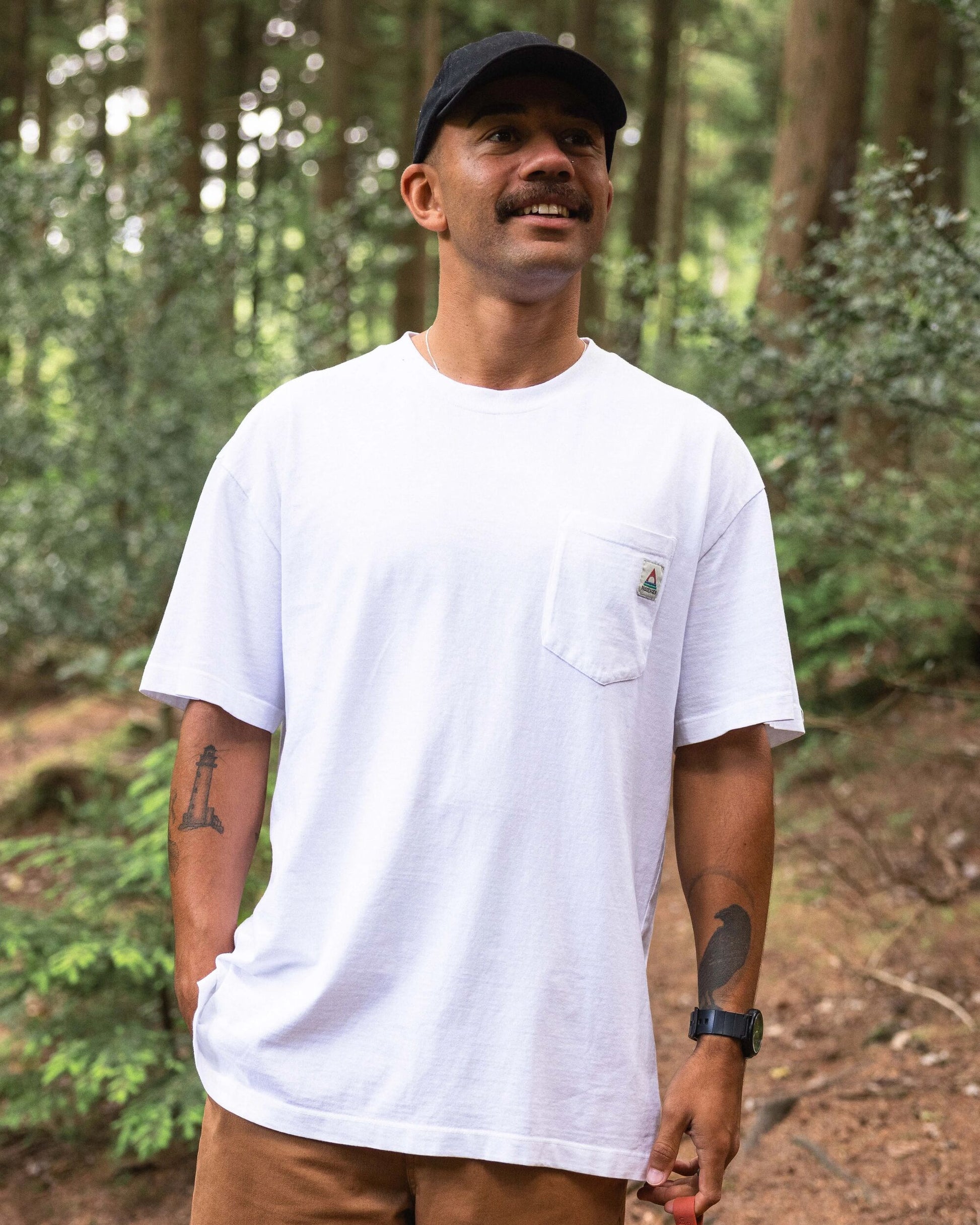 Heritage Recycled Relaxed Fit T-Shirt - White - Lifestyle
