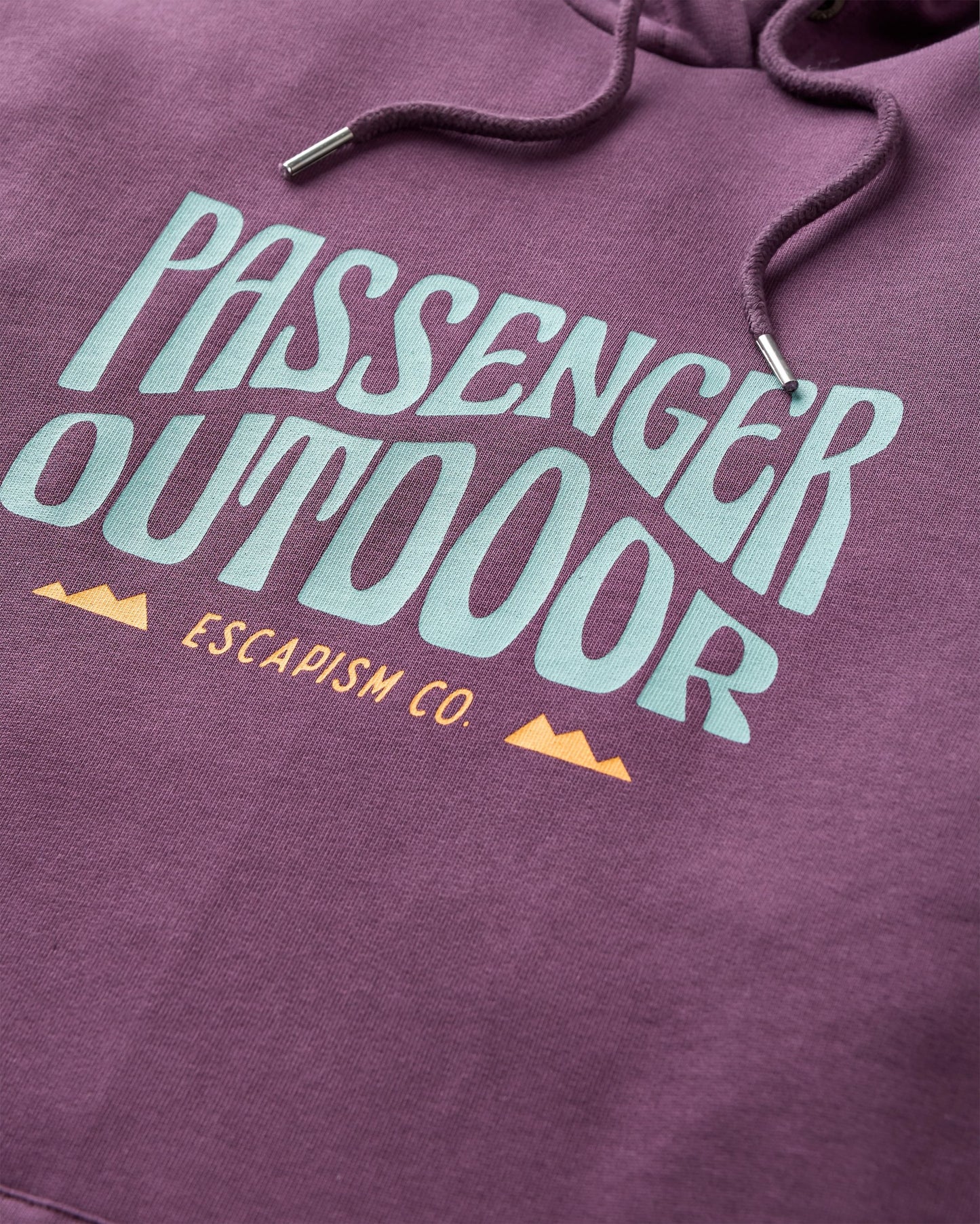 Yuca Organic Cotton Hoodie - Deep Plum - Flatlay