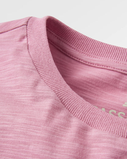 Laidback Recycled Cotton T-shirt - Pink Haze - Flatlay