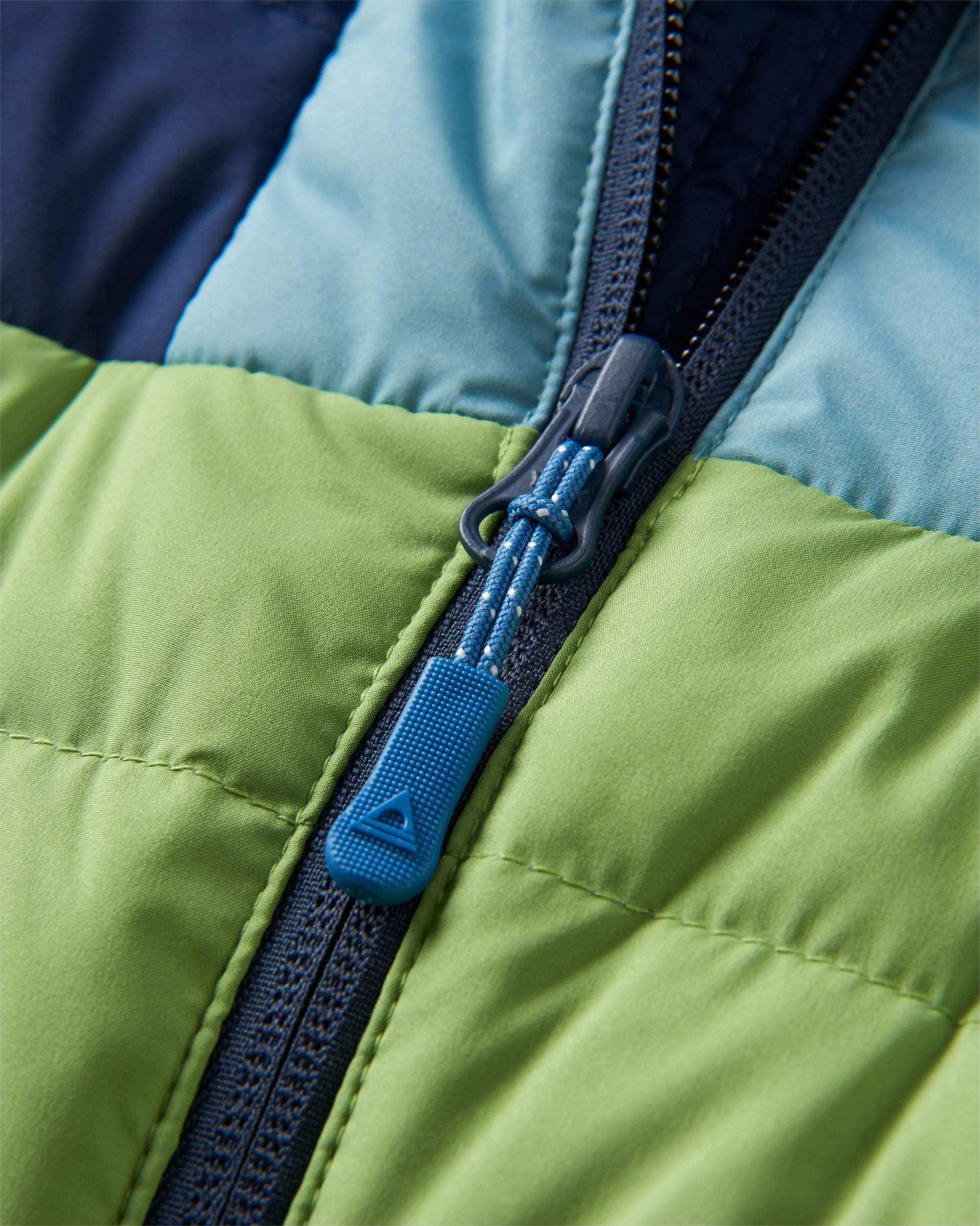 Northstar Down Recycled Jacket -  Rich Navy/Pear Green/Arctic - Flatlay