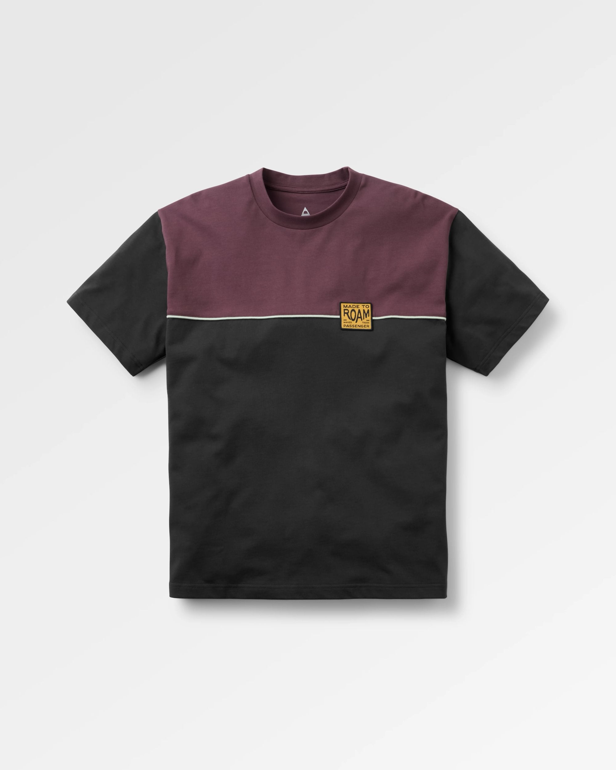 Pebble Relaxed Fit T-Shirt - Brambleberry/Faded Black - Flatlay