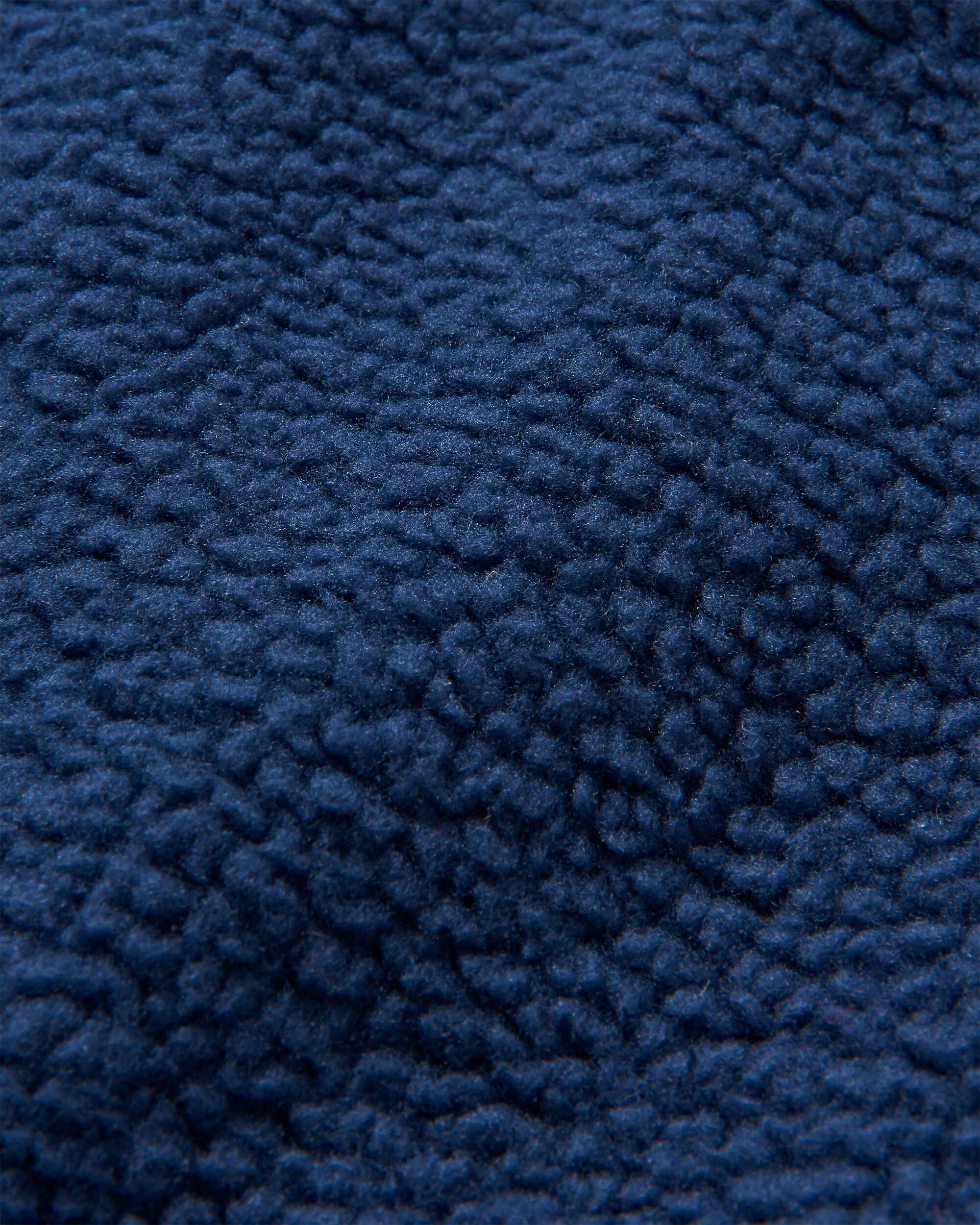 Ventura 1/2 Zip Recycled Sherpa Fleece - Rich Navy - Flatlay