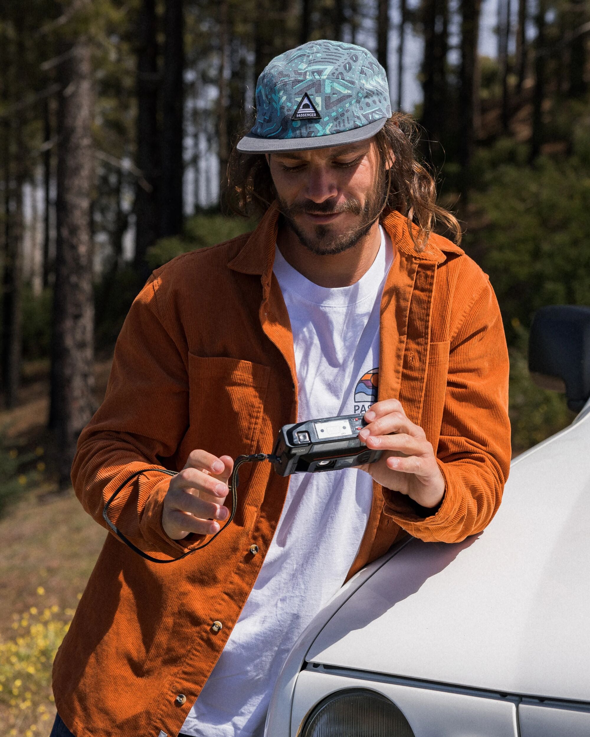 Backcountry Cord Shirt - Sunset Orange - Lifestyle