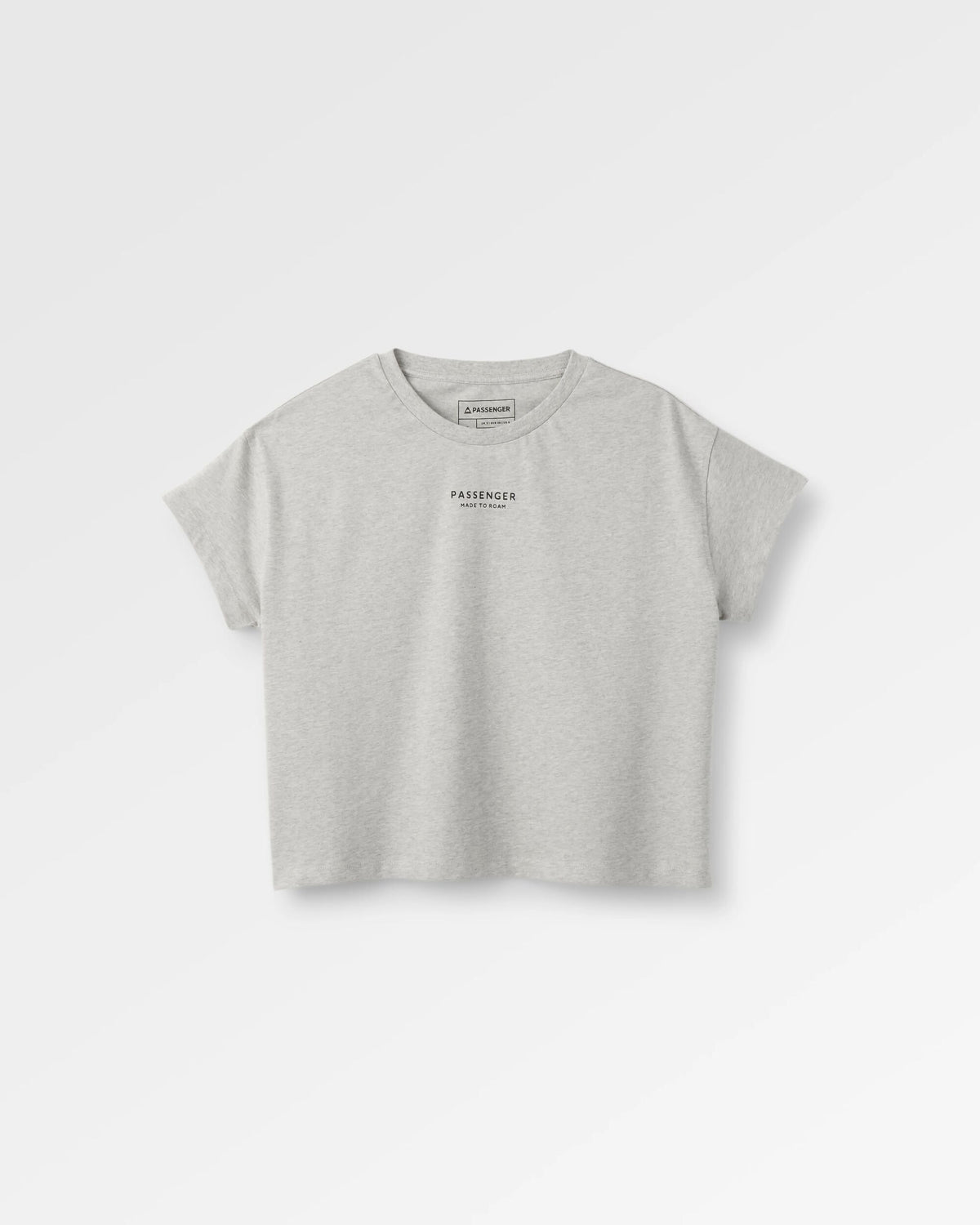 Slower Rhythms Women's Cotton T-Shirt - Grey Marl - Flatlay