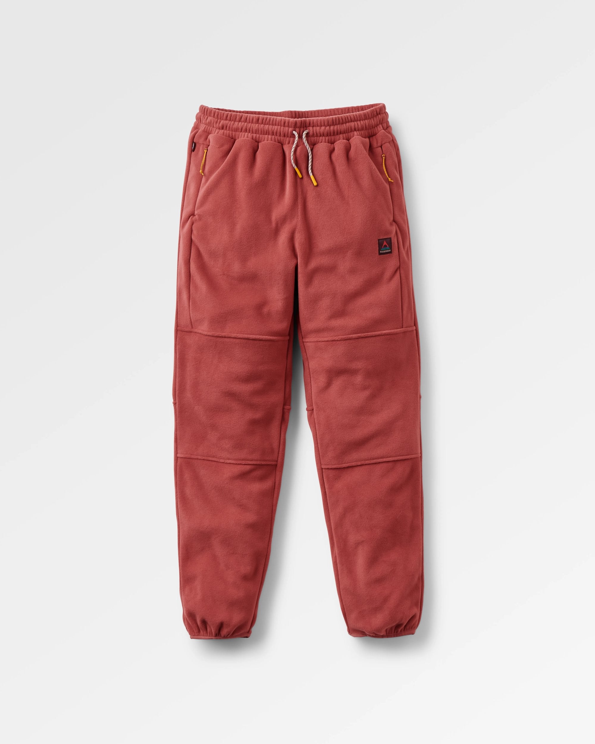 Woodland Polartec® Fleece Jogger - Redwood - Flatlay