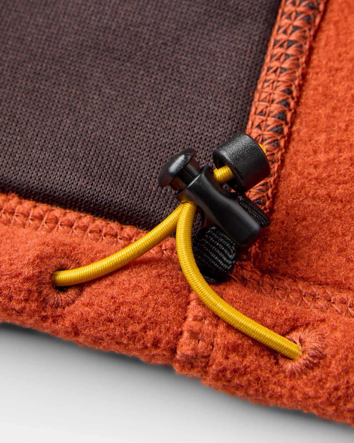 Sierrascape Women's Polartec® Fleece Hoodie - Dark Rust/Espresso - Flatlay