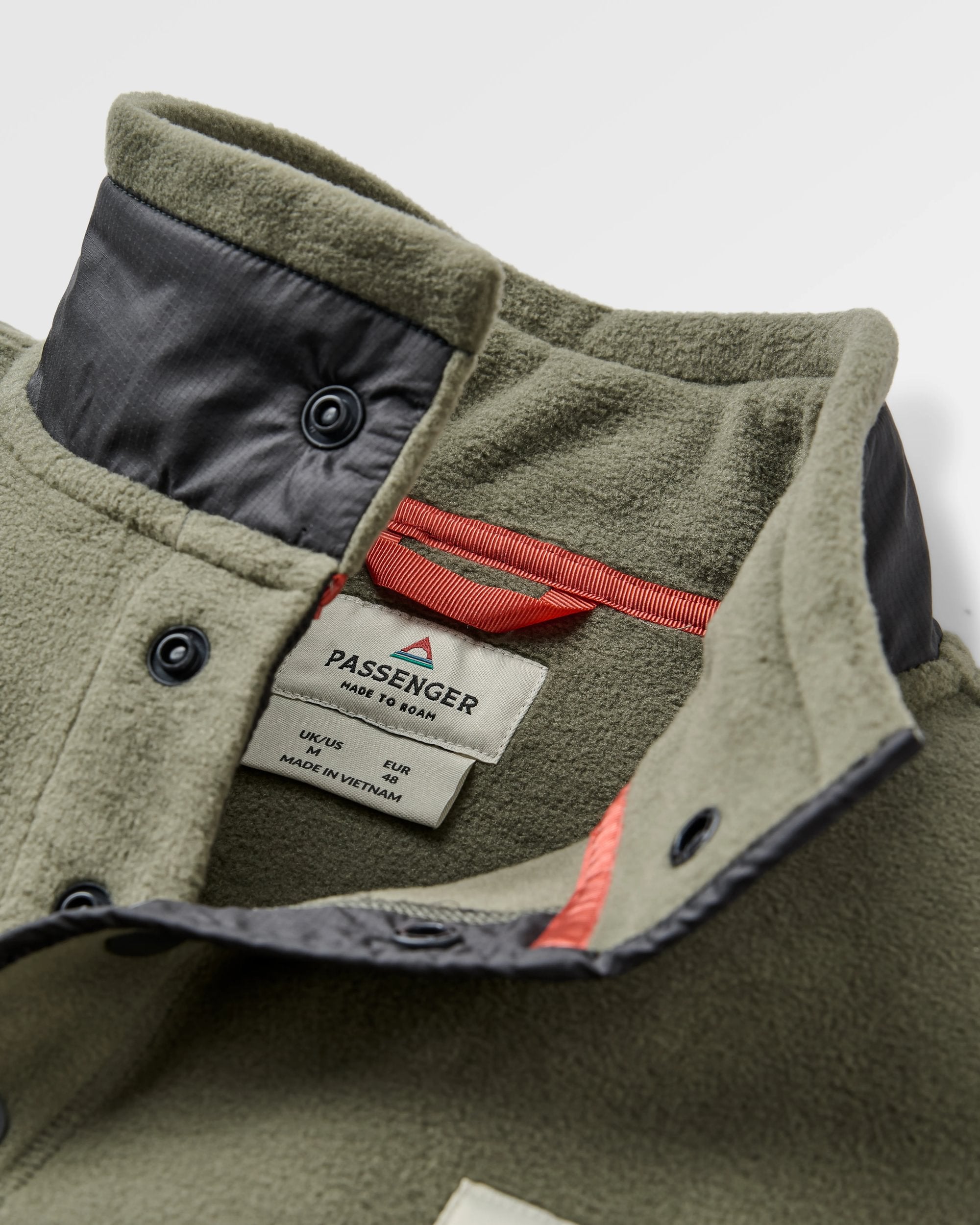 Dusk Recycled Polartec® Fleece - Dusty Olive - Flatlay