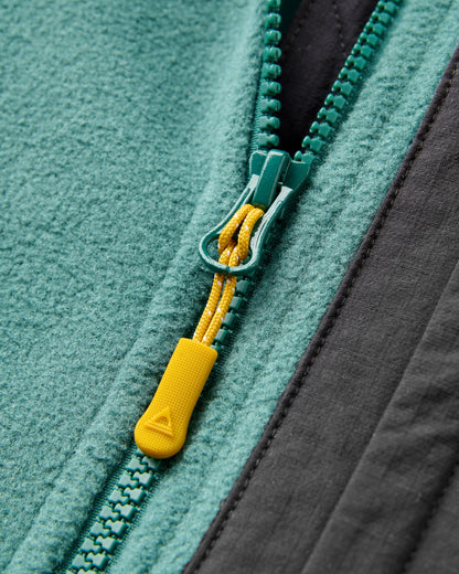 Sierrascape Men's Polartec® Fleece Hoodie - Deep Ocean - Flatlay