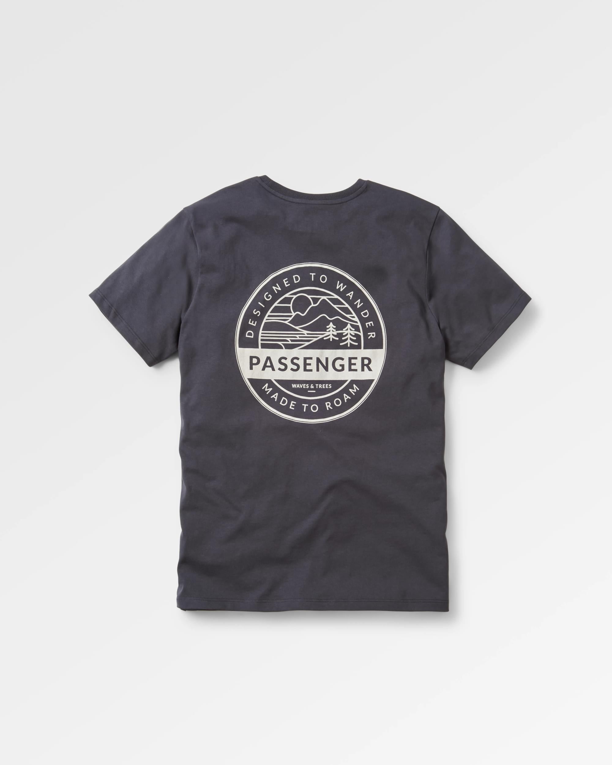 Odyssey Recycled Cotton T-Shirt - Black - Flatlay