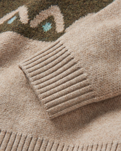 Nettle Recycled Knitted Jumper - Khaki