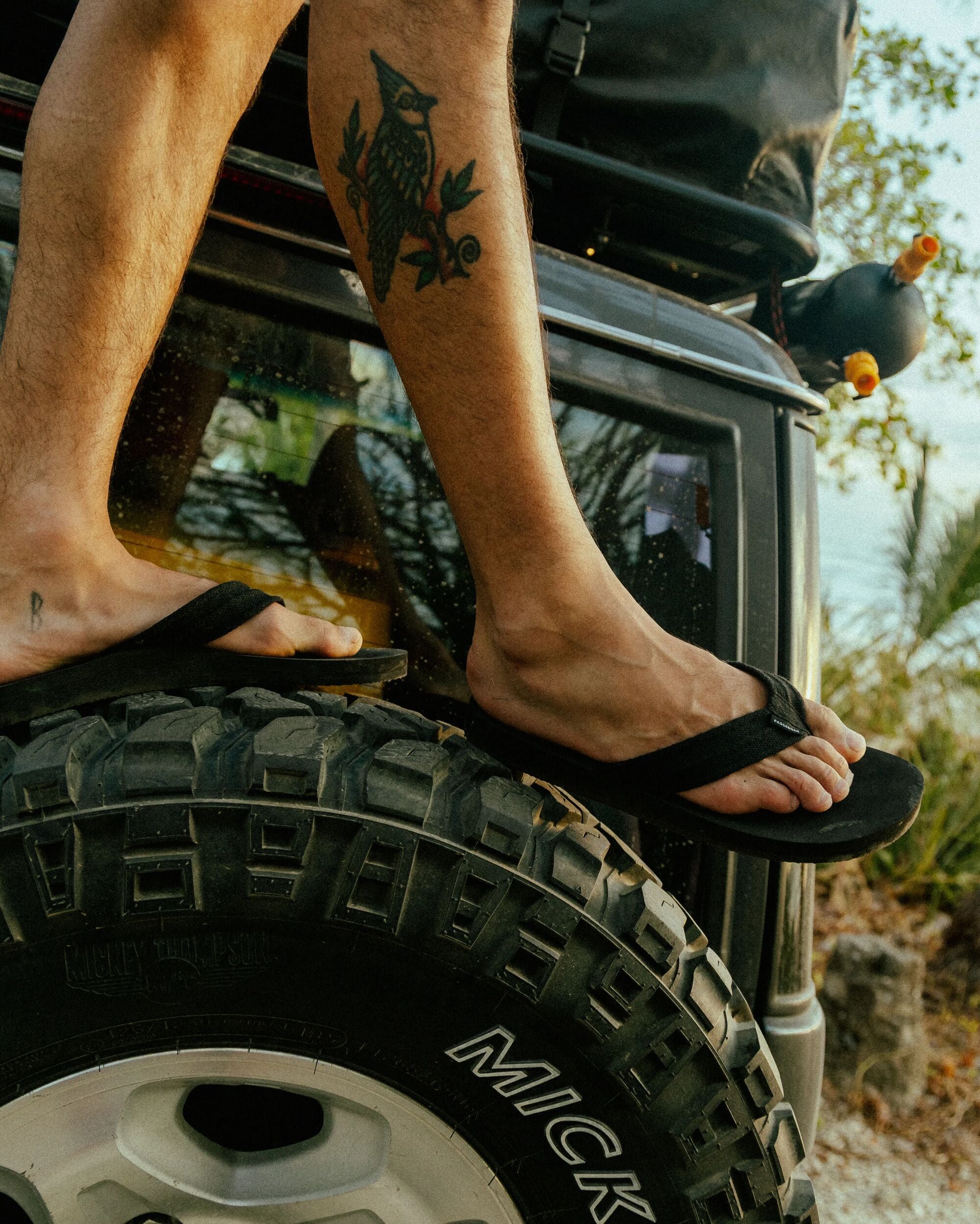 Santos Flip Flop - Black - Lifestyle