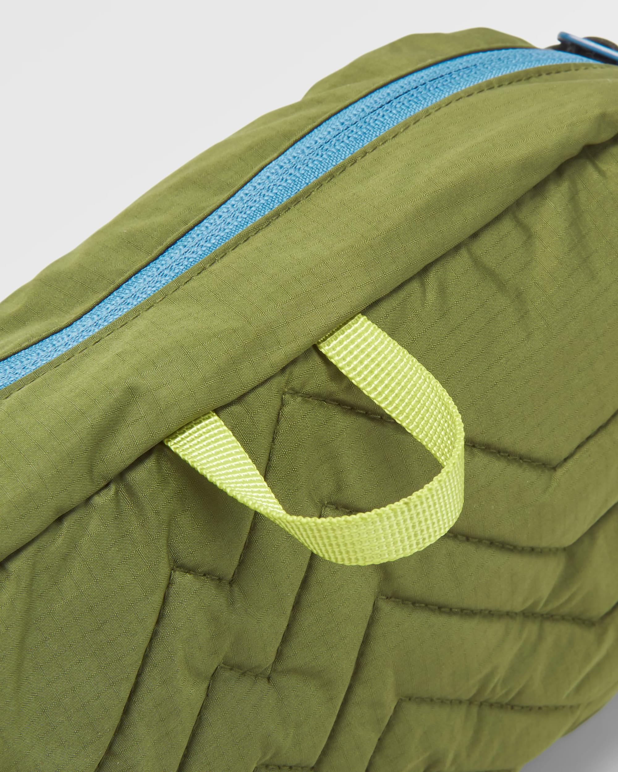 Trail Light Recycled Packable Hip Pack - Khaki - Flatlay