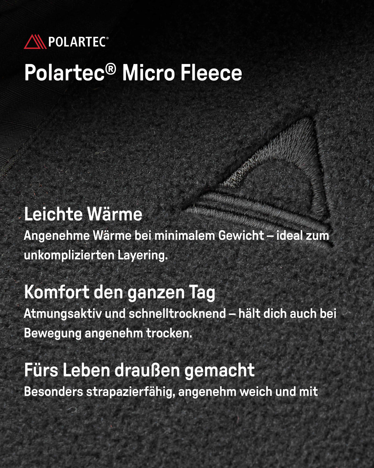 Woodland Fleecejacke mit Kapuze und Reißverschluss – Faded Black/Deep Ocean