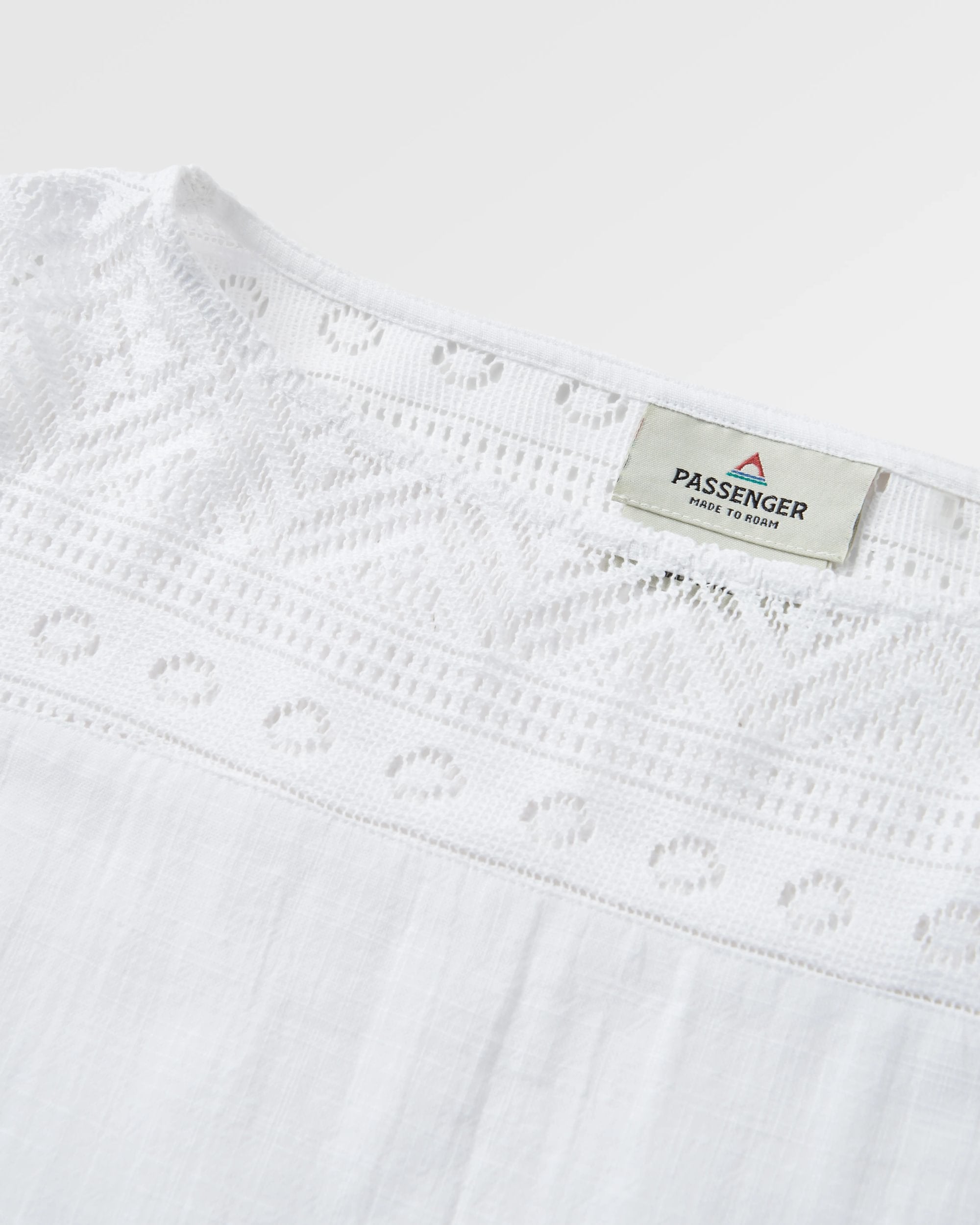 Flurry Woven Top - White - Flatlay