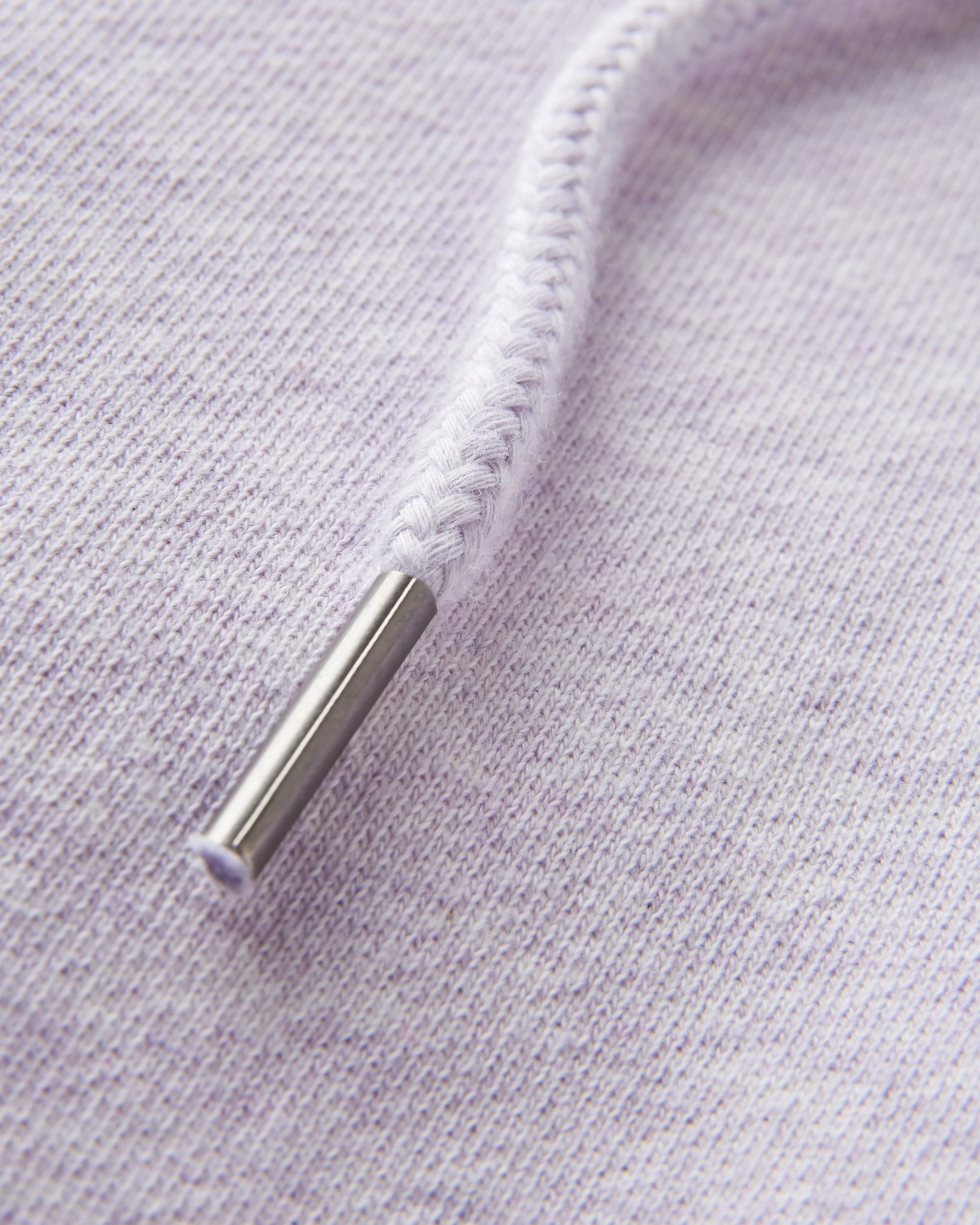 Laidback Organic Cotton Hoodie - Lilac Mist Marl - Flatlay