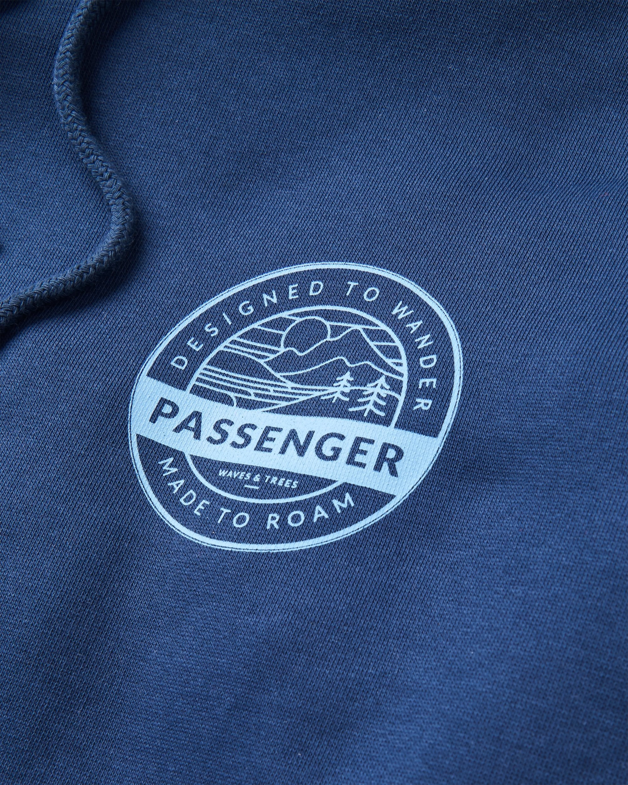 Odyssey Organic Cotton Hoodie - Rich Navy - Flatlay