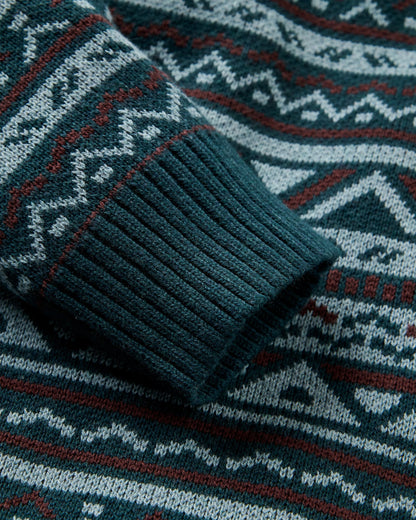 Stoked Knitted Jumper - Espresso Multi - Flatlay